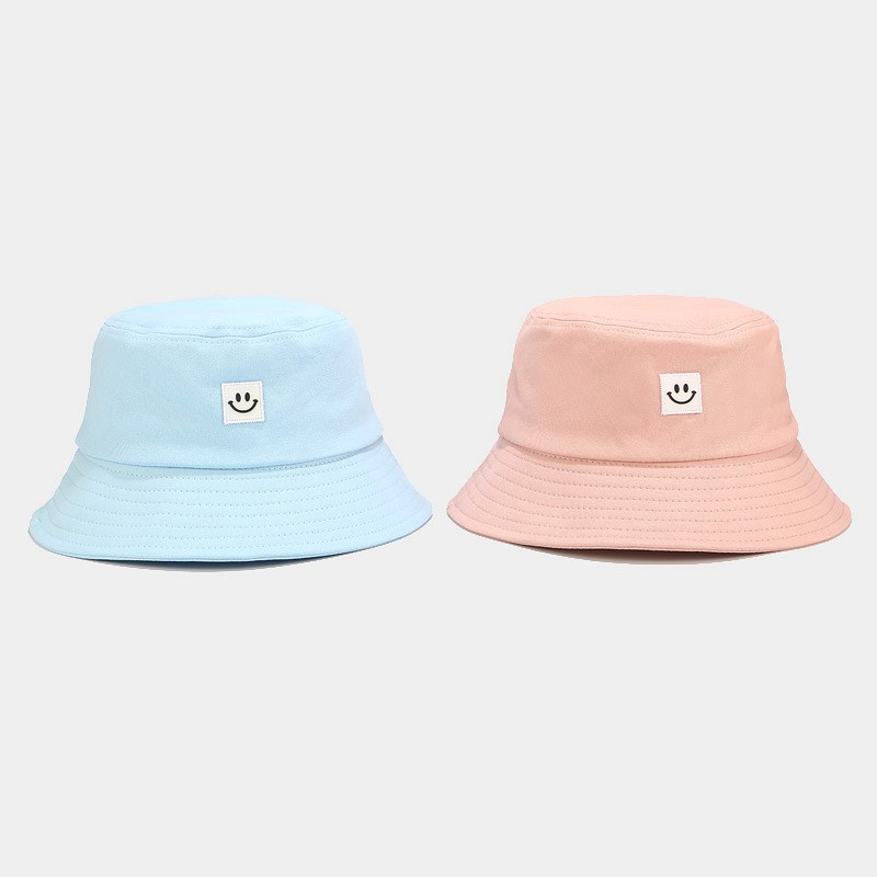 Women Hat Fisherman Hat Smiley Face Sunbonnet Bucket Hat Hip Pop Casual Fedoras Outdoor Beach Cap