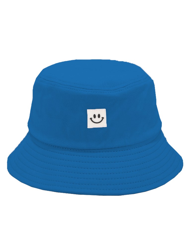 Women Hat Fisherman Hat Smiley Face Sunbonnet Bucket Hat Hip Pop Casual Fedoras Outdoor Beach Cap