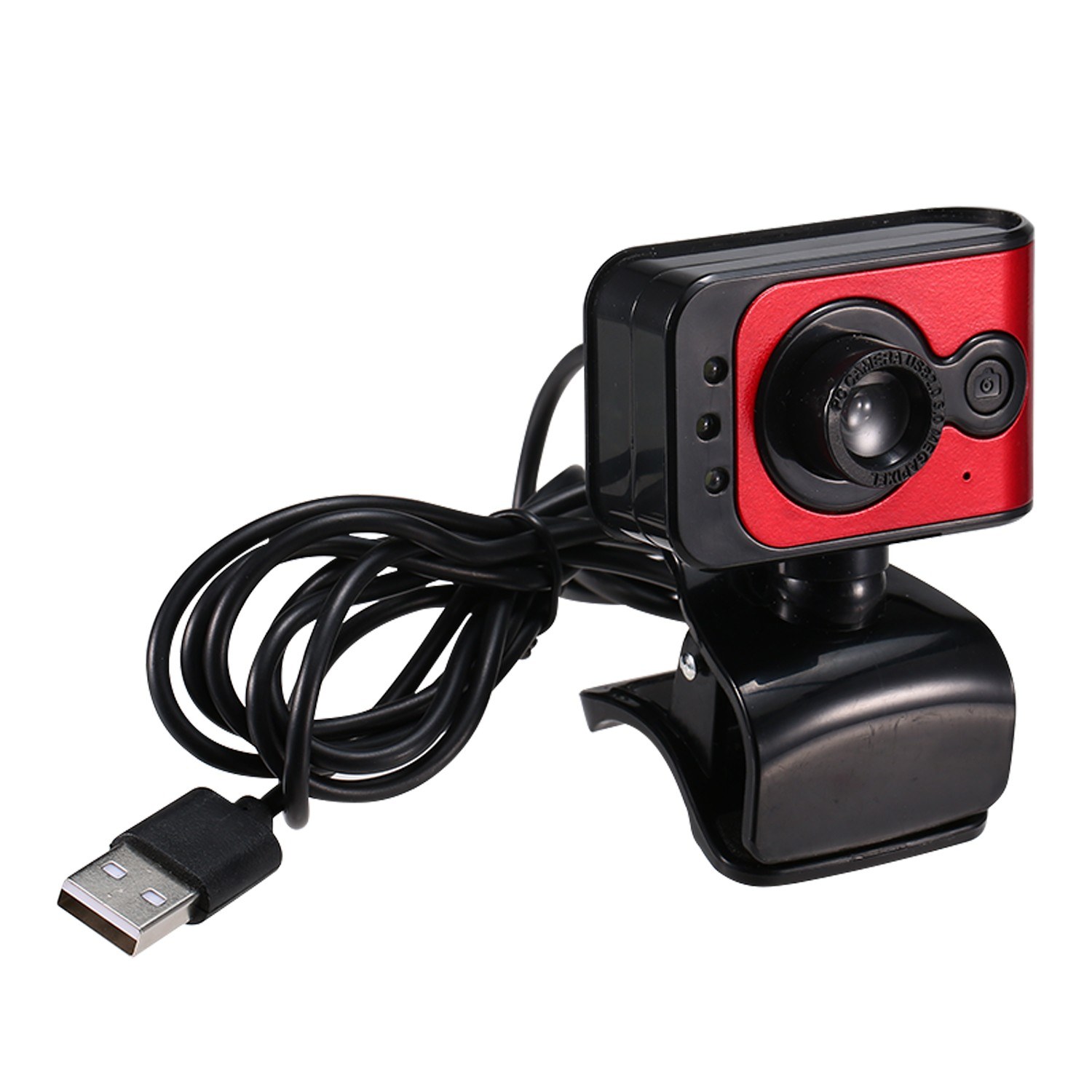 640P Webcam Live Streaming Webcam 360 Degree Rotatable USB Web Camera for PC Laptop Clip-On Webcam for Video Conference Meeting Gaming Desktop Office