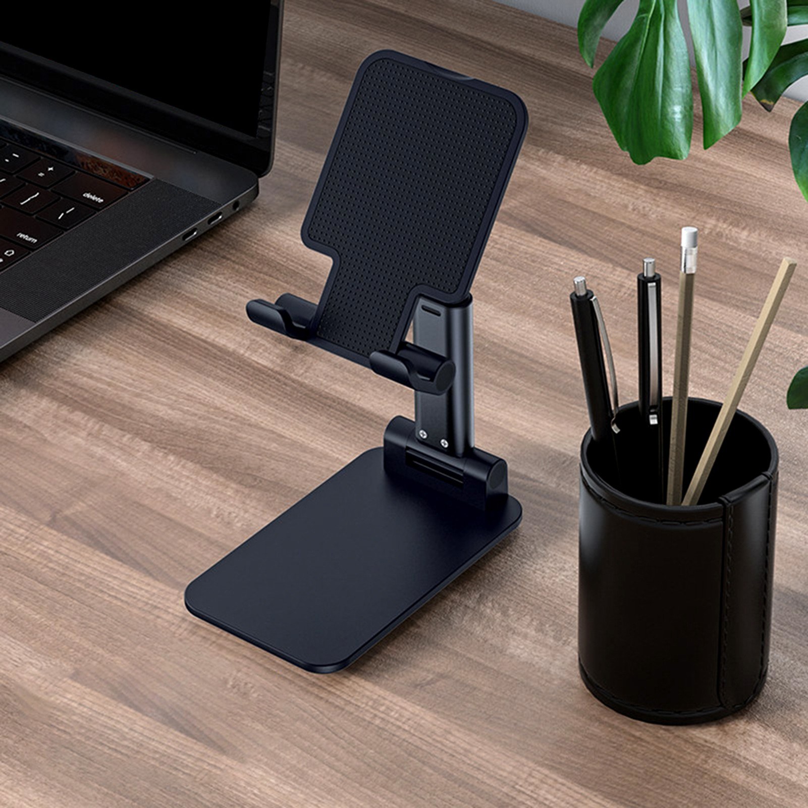 Cell Phone Stand Foldable Angle Height Adjustable Stable Portable Desktop Stand Compatible with Mobile Phone/iPad/Tablet