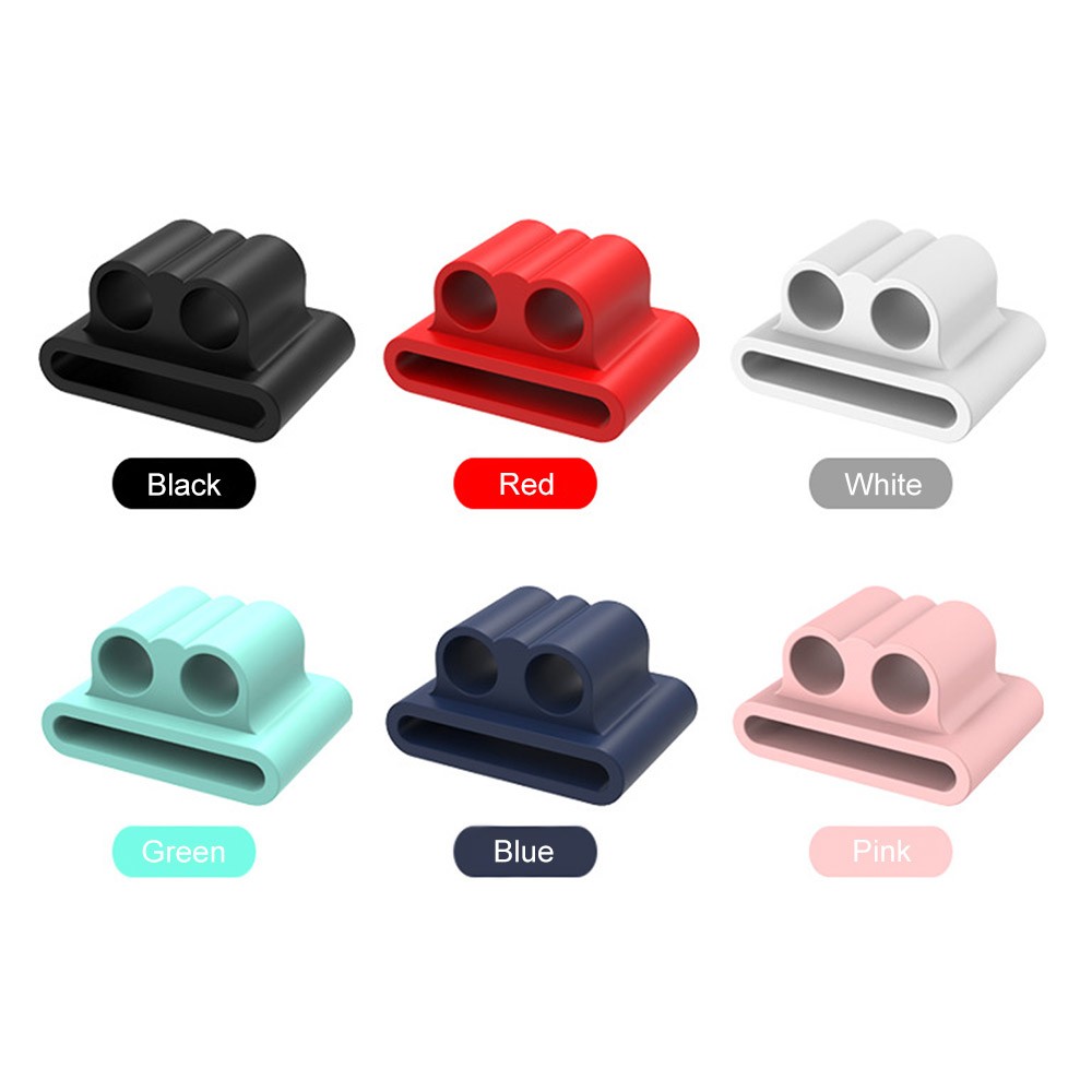 Protective Cover Silicone Case Protection Stand Holder Compatible with AirPods Compatible with iWatch Accessories