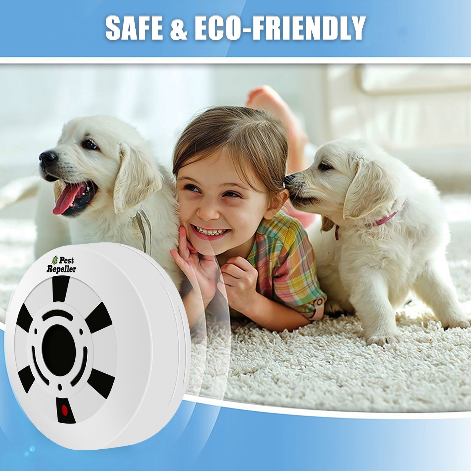 Ultrasonic Pest Repeller Indoor Plug Electronic Vermin Repeller Insect Rat Mouse Mice Ant Bug Mosquito Cockroaches Flea Fly Spider Repeller Non-Toxic Repellent