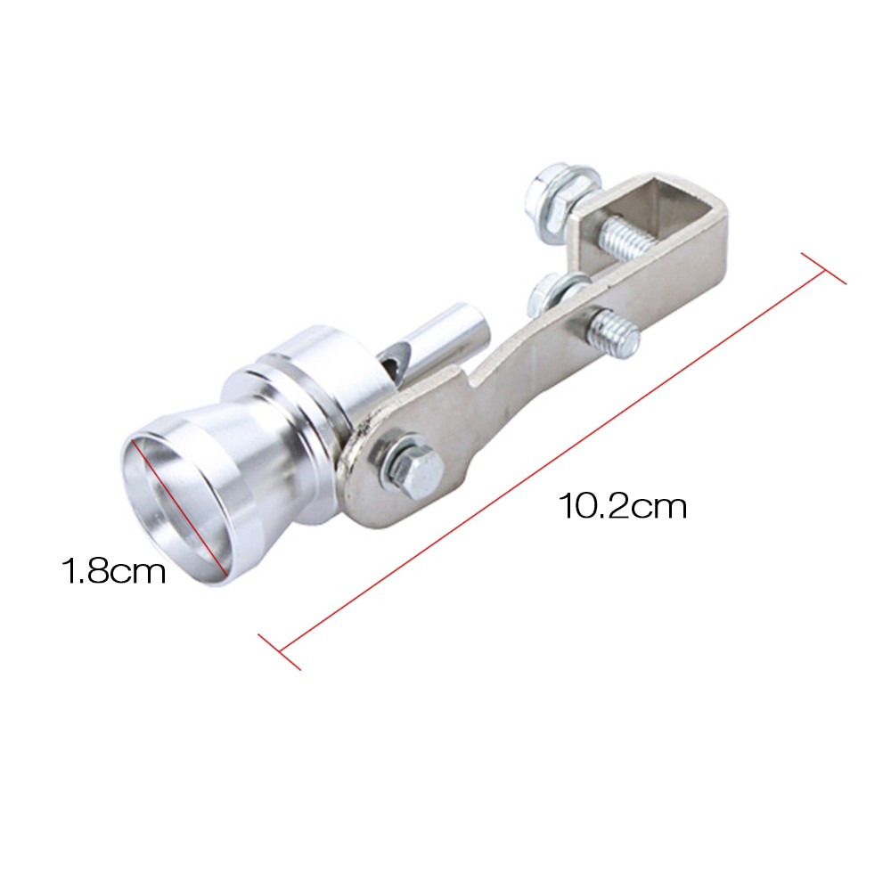 Turbo Sound Whistle Exhaust Pipe Tailpipe BOV Blow-off Valve Simulator Aluminum