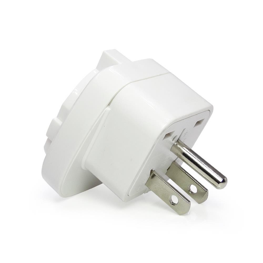 US standard three plug converter United States Japan universal conversion socket European regulation to the US standard adapter white