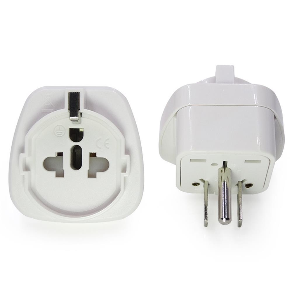 US standard three plug converter United States Japan universal conversion socket European regulation to the US standard adapter white