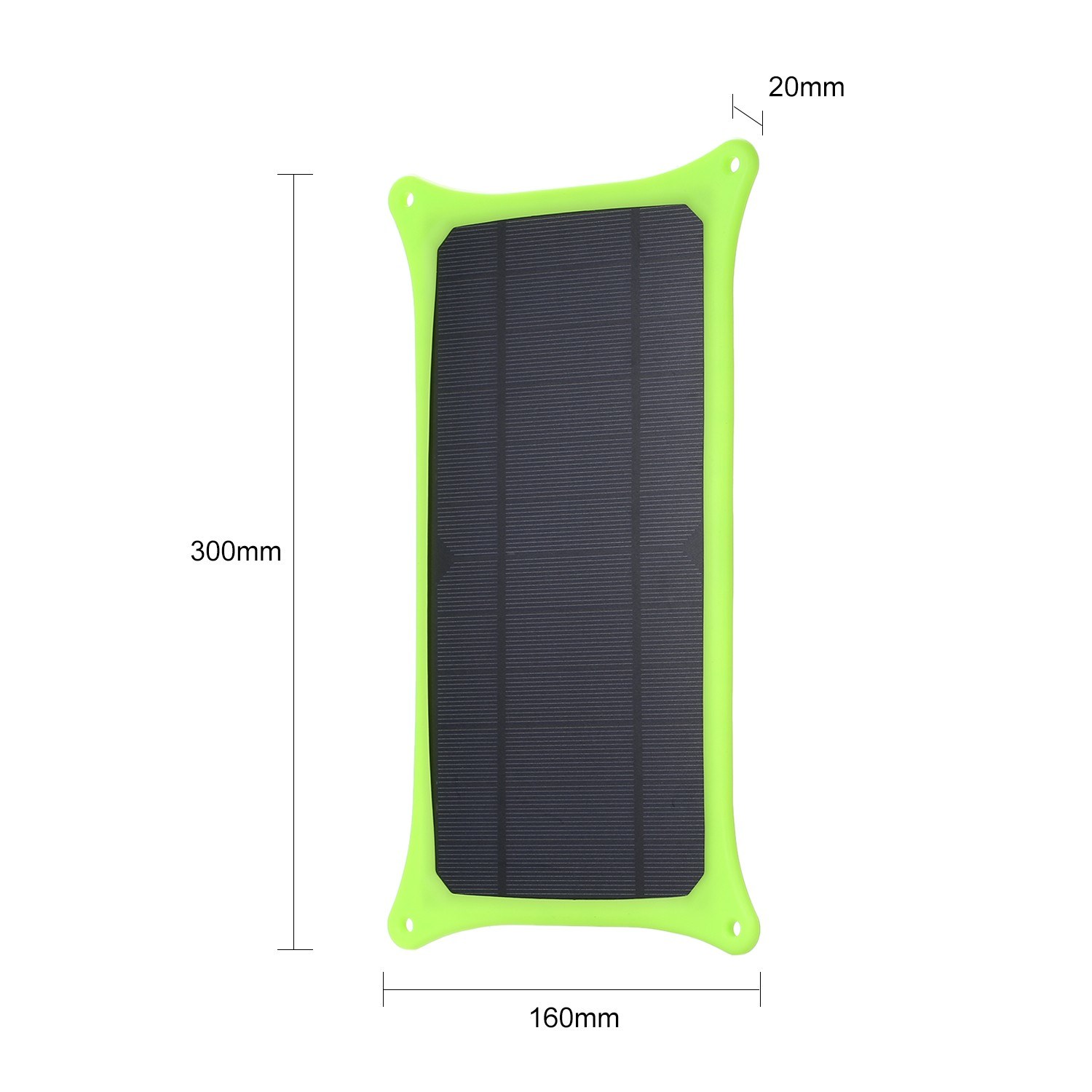 6V 6W Solar Panel with USB Port Monocrystalline Silicon Solar Cell for Outdoor Camping Climbing Hiking Travel Compatible for Smartphones Digital Devices