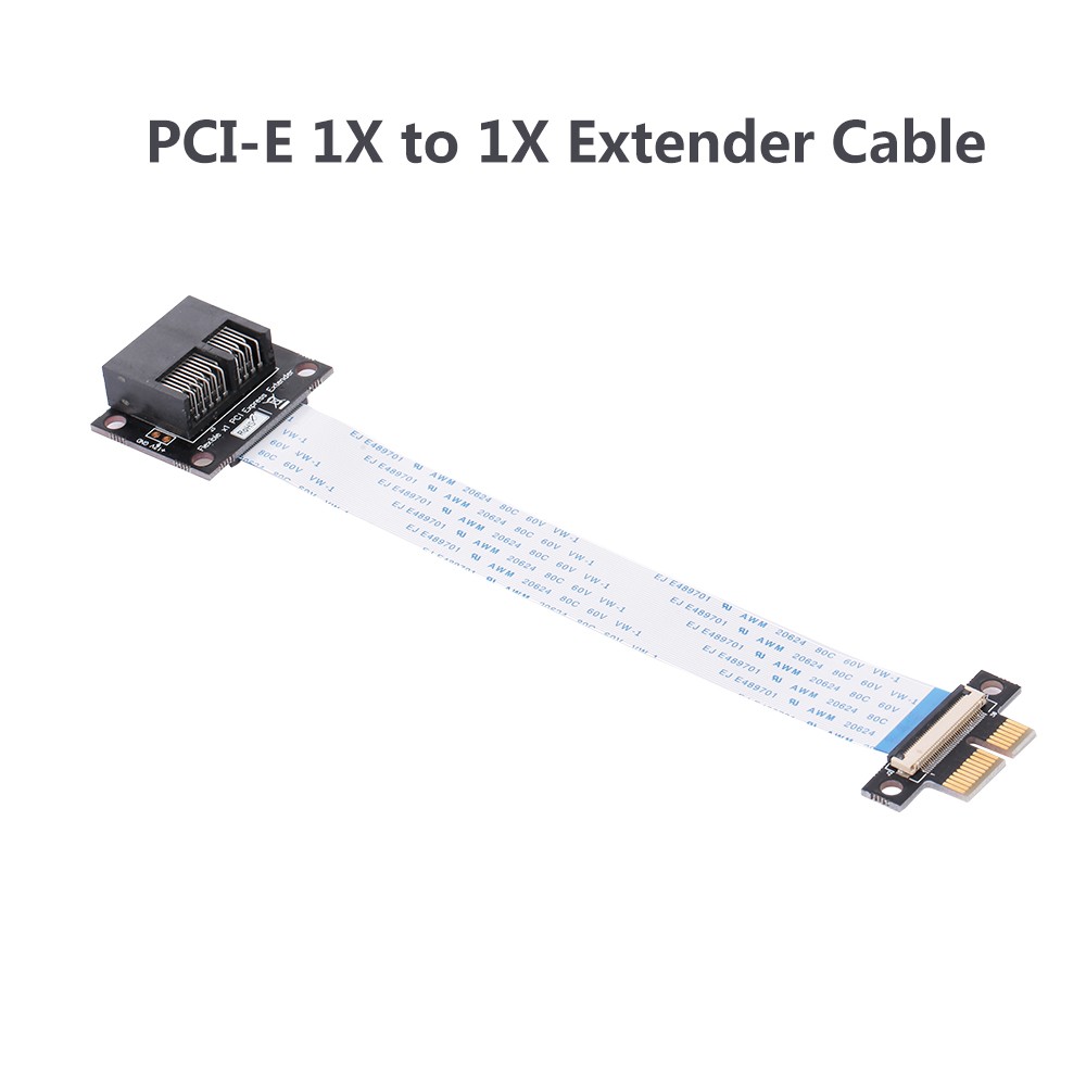 PCI-E 1X to 1X Extension Cable 36Pin Adapter Extender Flexible FPC Cable Horizonal Installation Connector