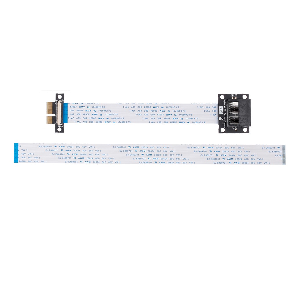 PCI-E 1X to 1X Extension Cable 36Pin Adapter Extender Flexible FPC Cable Horizonal Installation Connector