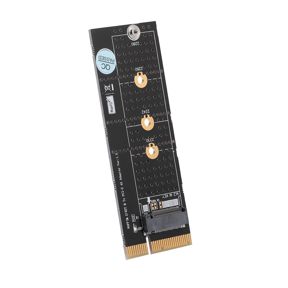 M.2 NVME M Key SSD to PCI- E 4X Adapter Card Vertical Installation Converter for Desktop PC