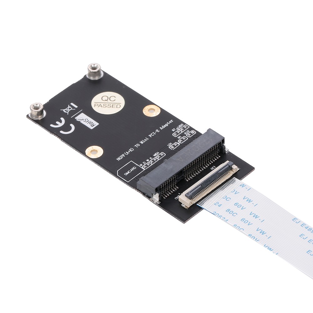 NGFF A+E to Mini PCI-E Adapter M.2 WIFI Adapter Card Board Converter for Half Size & Full Size Network Card