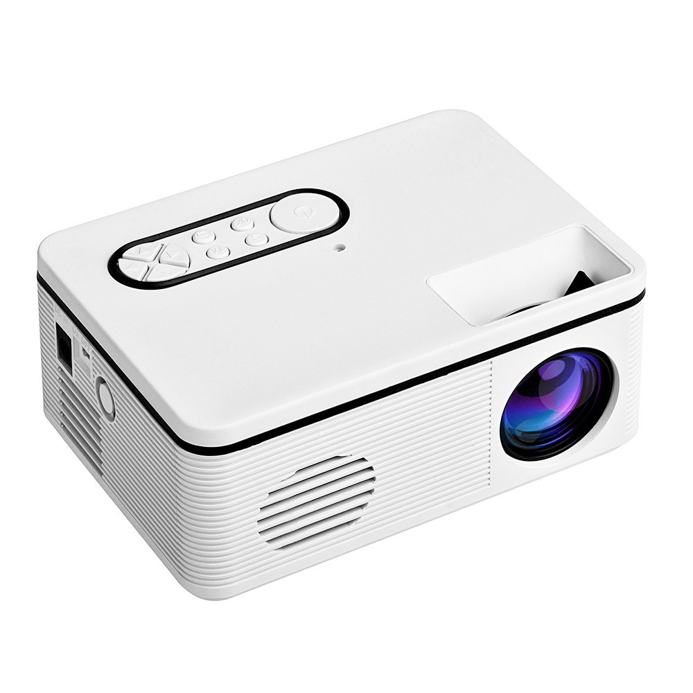 1080P Mini HD Projector 30 Lumen Portable LED Light USB AV Port For Office Home Theater Outdoor US Plug