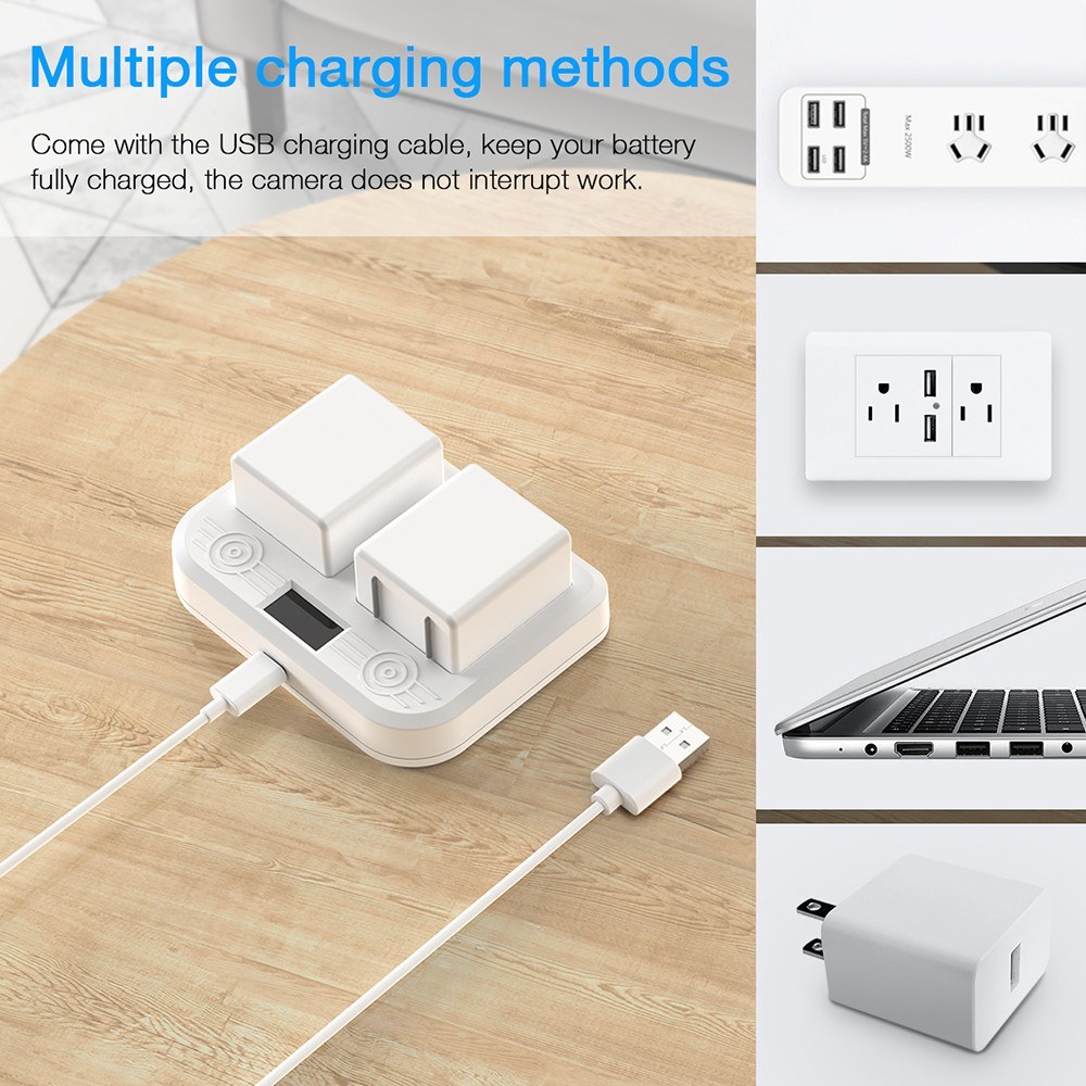 Battery Charger Station Compatible with Arlo Ultra 4k Arlo Pro 3 Camera Dual Charging Station LED Display