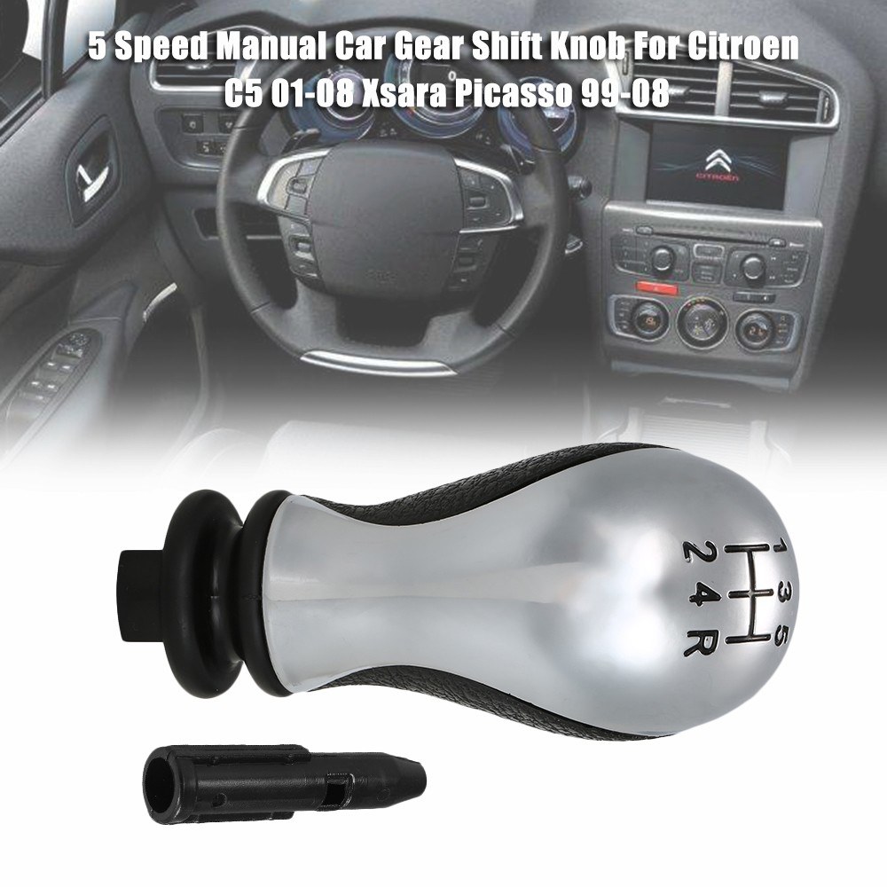 Car Gear Shift Knob 5 Speed Manual for Citroen C5 01-08 Xsara Picasso 99-08