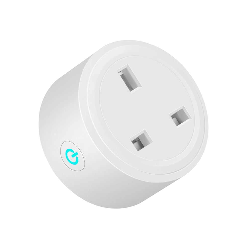 BSD29 10A WiFi Smart Socket UK Plug Smart Life APP Remote Control Voice Control Compatible with Amazon Alexa & Google Assistant IFTTT Timing Electricity Statistics Function