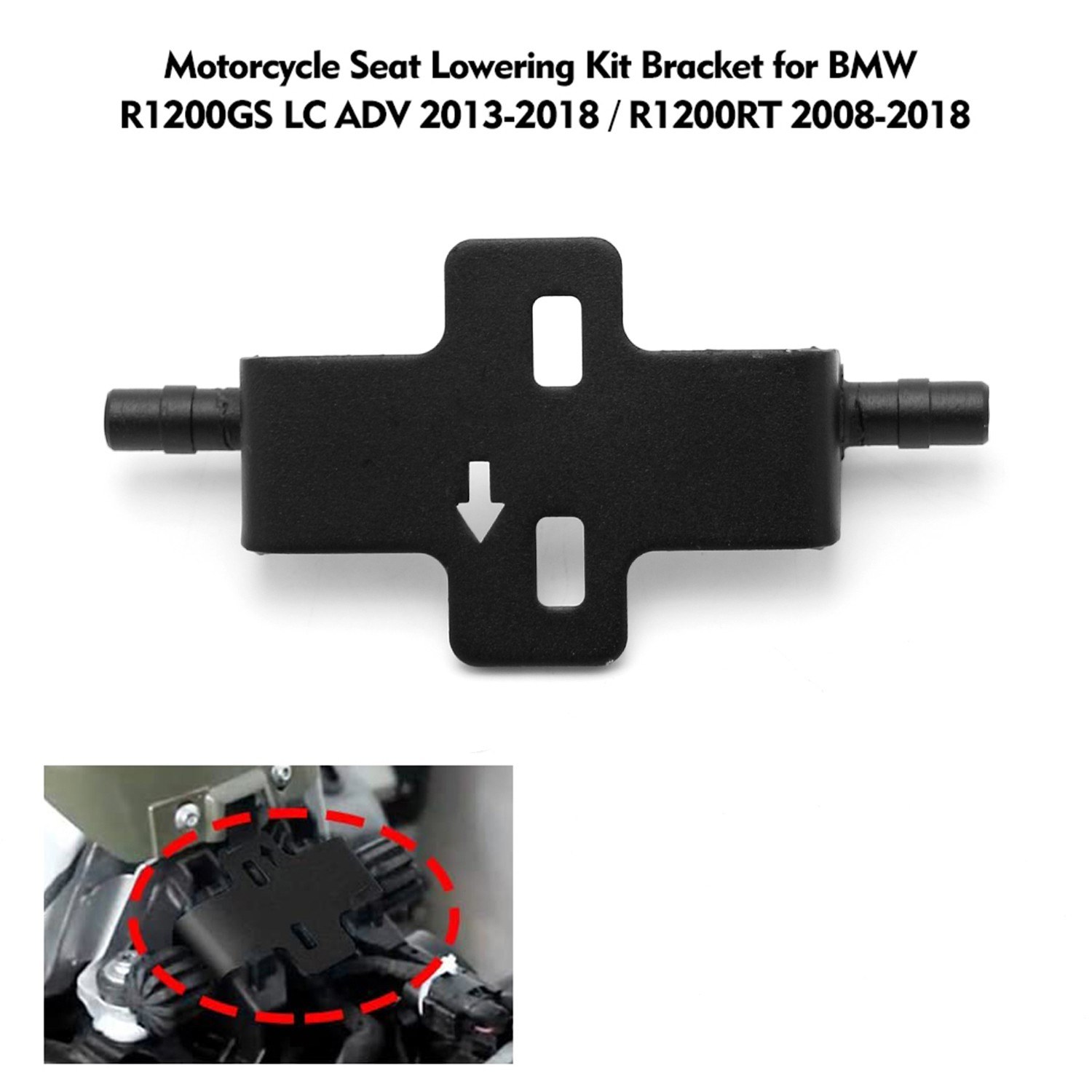 Motorcycle Seat Lowering Kit Bracket Seat Lower Mounting Motorcycle Accessories Replacement for BMW R1200GS LC ADV 2013-2018 / R1200RT 2008-2018