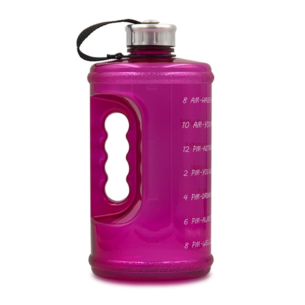 2.2L Motivation Water Bottle with Time Marker Outdoor Camping Hiking Backpacking Fitness Workout Sports Bottle