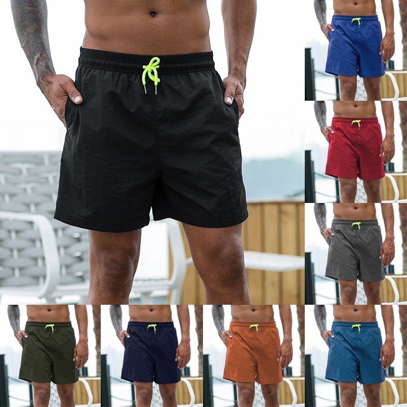 Men Sport Shorts Summer Hip Fitness Running Sportwear Tie Belt Waist Hot Pants Loose-Fit Performance Shorts