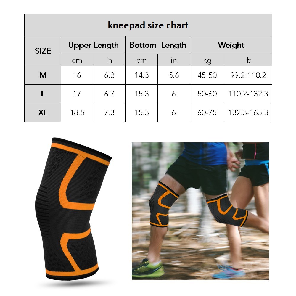 Anti-fall Thin Kneepad Knee Protector for Fitness Running Cycling Mountaineering Elastic Knee Pads Compression Knee Support