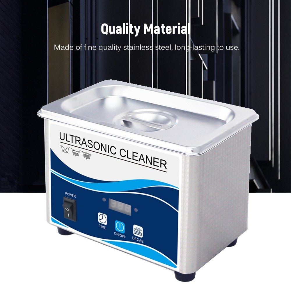 Ultrasonic Glasses Cleaner Minimalist-style Household Glasses Cleaning Tool Jewelry Cleaning Machine Toothbrush Cleaning Instrument White GA008-35W 220V UK