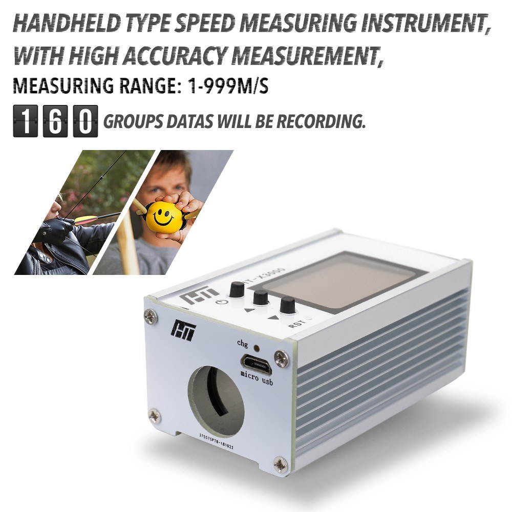 Handheld High Accuracy Speed Measuring Instrument Initial Speed Velocity Velocimetry Tachometer