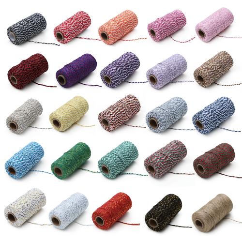 Two-color Cotton Thread Handmade DIY Drawstring Gift Box Packing Rope ...