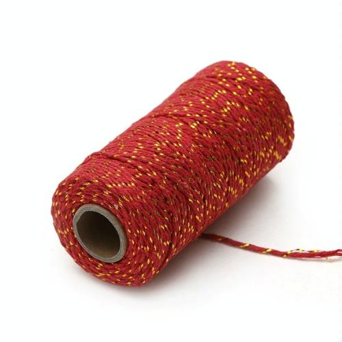 Two-color Cotton Thread Handmade DIY Drawstring Gift Box Packing Rope ...