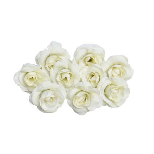 10 Sets 4cm Artificial Flower Silk Rose Flower Head for Wedding Party ...