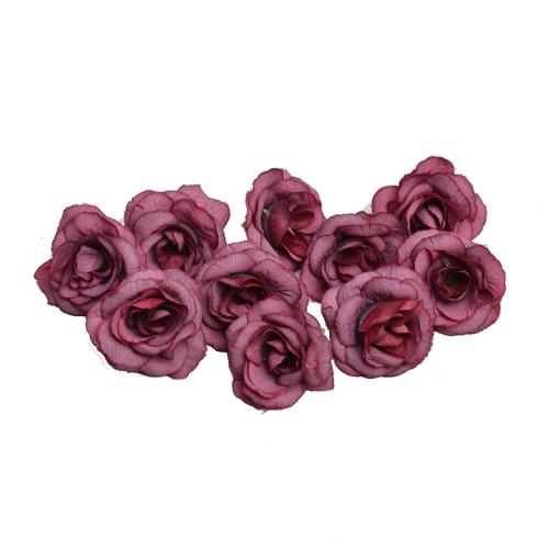 10 Sets 4cm Artificial Flower Silk Rose Flower Head for Wedding Party ...