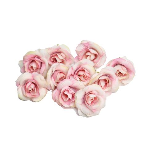 10 Sets 4cm Artificial Flower Silk Rose Flower Head for Wedding Party ...