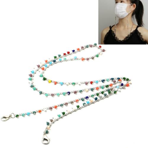 Mask Lanyard Handmade Chain Mask Anti-Lost Glasses Chain(Colorful)