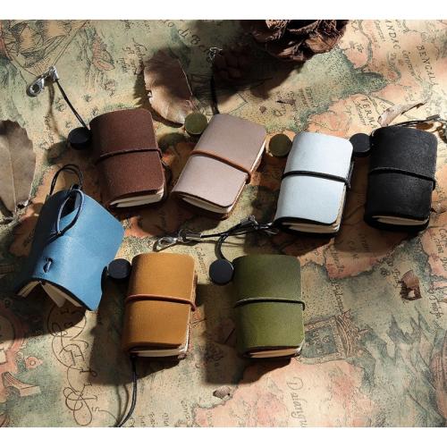 Ultra-Small Mini TN Hand Account Book Leather Notebook Portable Travel ...
